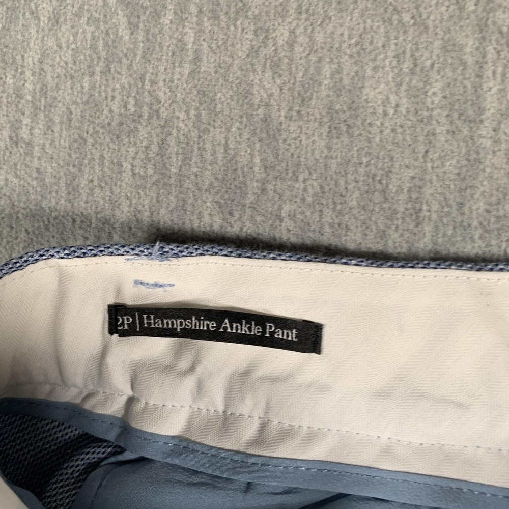 Talbots Pants Womens 2P Petite Light Blue Hampshire Ankle Pant Textured Office - Picture 6 of 12